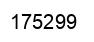 Number 175299 black image