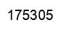 Number 175305 black image