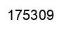 Number 175309 black image