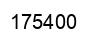 Number 175400 black image