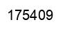 Number 175409 black image