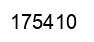 Number 175410 black image