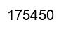 Number 175450 black image