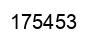 Number 175453 black image