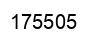 Number 175505 black image