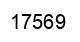 Number 17569 black image