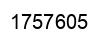 Number 1757605 black image