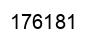 Number 176181 black image