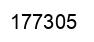 Number 177305 black image