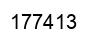 Number 177413 black image