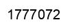 Number 1777072 black image