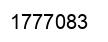 Number 1777083 black image