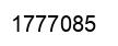 Number 1777085 black image