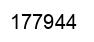 Number 177944 black image
