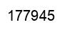 Number 177945 black image