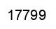 Número 17799 imagen negro