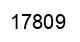 Number 17809 black image