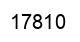 Number 17810 black image
