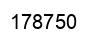 Number 178750 black image
