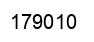 Number 179010 black image