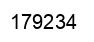 Número 179234 imagen negro