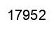Número 17952 imagen negro