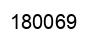 Number 180069 black image