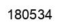 Number 180534 black image
