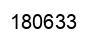 Number 180633 black image