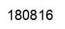 Number 180816 black image