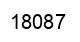 Number 18087 black image