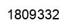Number 1809332 black image