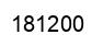 Number 181200 black image