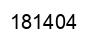Number 181404 black image
