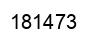 Number 181473 black image