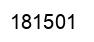 Number 181501 black image