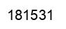 Number 181531 black image