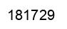 Number 181729 black image