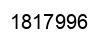 Number 1817996 black image