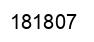 Number 181807 black image