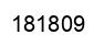 Number 181809 black image