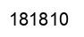 Number 181810 black image