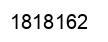 Number 1818162 black image