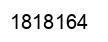 Number 1818164 black image