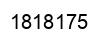 Number 1818175 black image