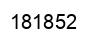 Number 181852 black image