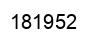 Number 181952 black image