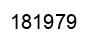 Number 181979 black image