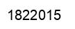 Number 1822015 black image