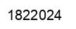 Number 1822024 black image